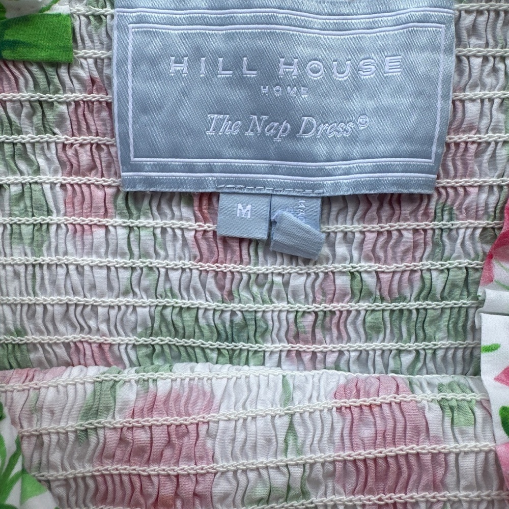 Hill House White Maxi Dress with Pink Rose Print - Picture 3 of 3